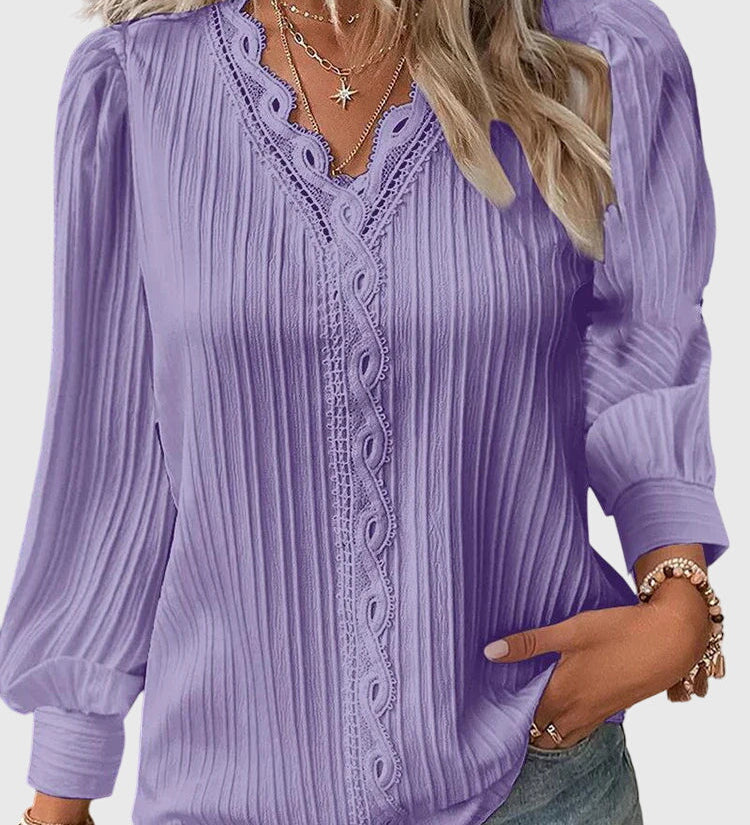 Andrea™ | Blouse Pullover Élégante