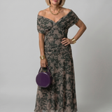 Calen | Robe midi fluide à épaules dénudées