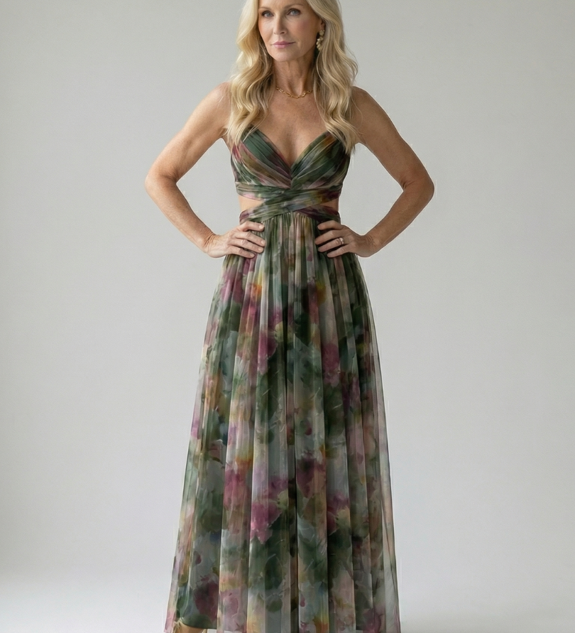 Isel | Robe maxi portefeuille douce