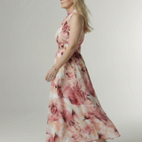 Sylin | Robe midi froncée à col halter