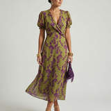 Virel | Robe midi florale décontractée