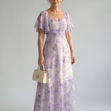Vaelis | Robe midi à manches flottantes