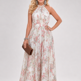 Guinevere | Robe midi à jupe fluide et imprimé floral