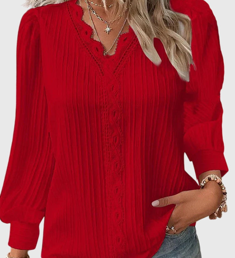 Andrea™ | Blouse Pullover Élégante