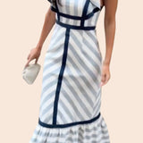 Dianne | Robe Maxi Rayée Rétro