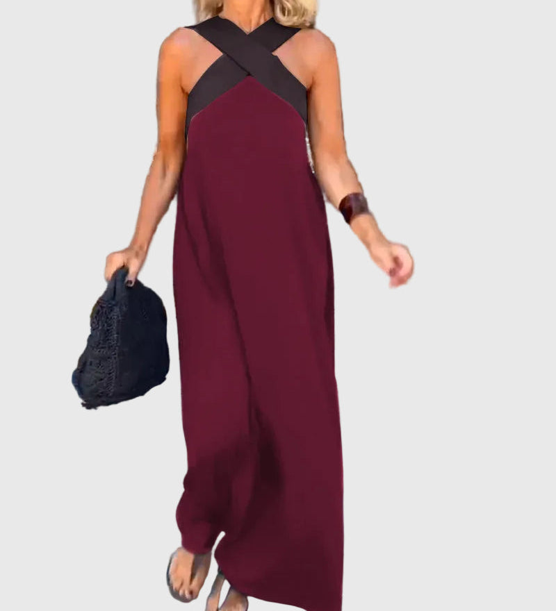 Elena | Robe Maxi Fluide Élégante