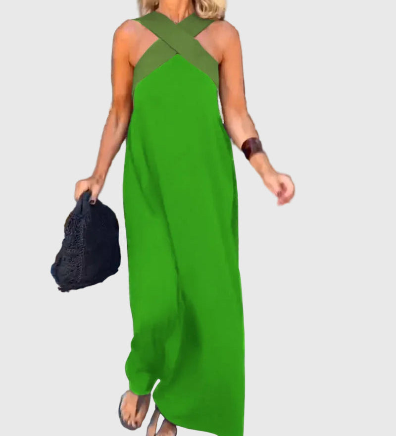 Elena | Robe Maxi Fluide Élégante