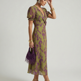 Virel | Robe midi florale décontractée