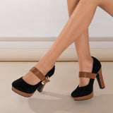 Bottines élégantes avec talon confortable