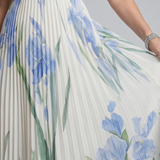 Ophelia | Robe midi sans manches à encolure carrée et imprimé floral