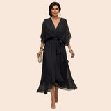 Sarah | Robe Sandra Mousseline Col V
