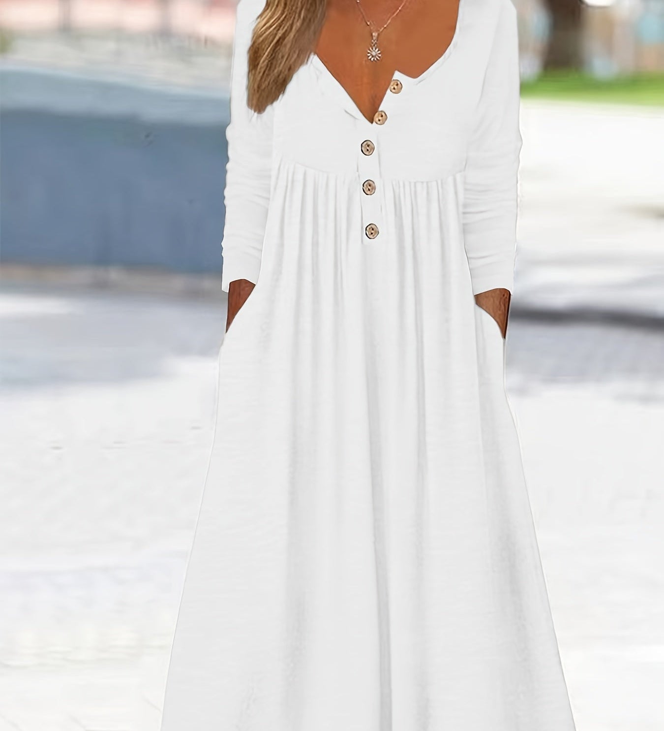 ZARA | ROBE MIDI À BOUTONS SUR LE DEVANT