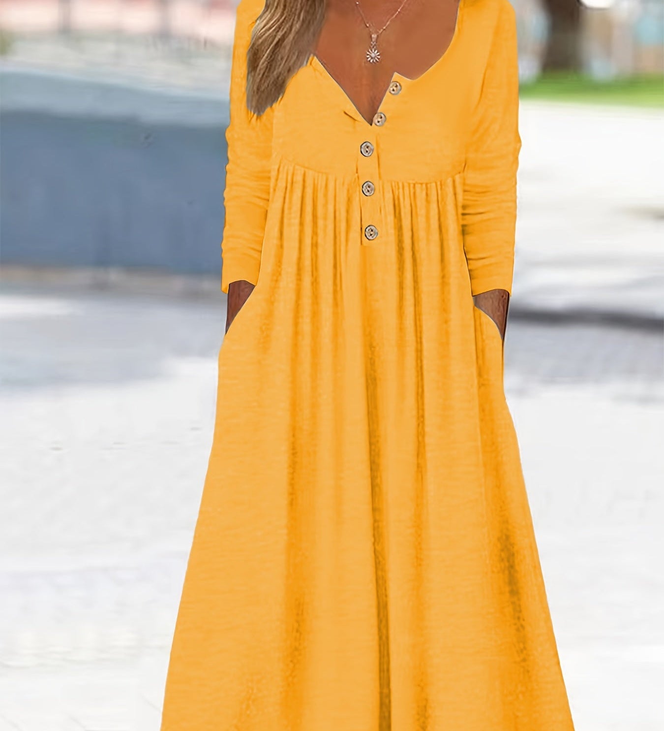 ZARA | ROBE MIDI À BOUTONS SUR LE DEVANT