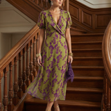 Virel | Robe midi florale décontractée