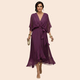 Sarah | Robe Sandra Mousseline Col V