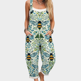 DENISE | SALOPETTE ART FLORAL ABEILLE INTEMPORELLE
