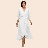 Sarah | Robe Sandra Mousseline Col V