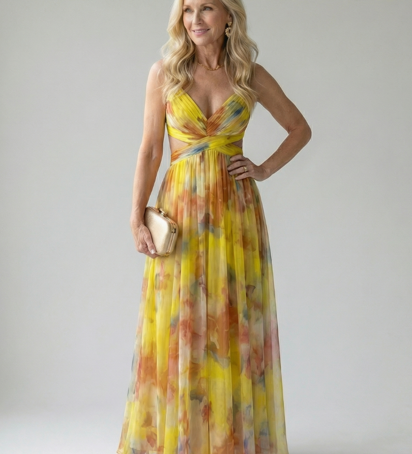 Isel | Robe maxi portefeuille douce