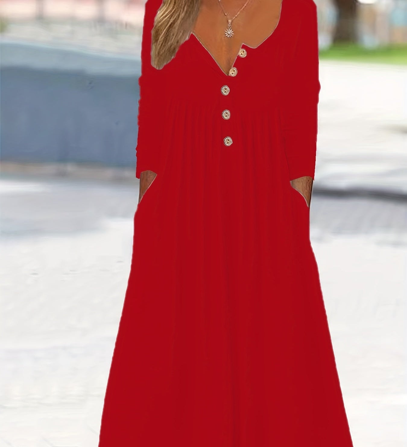 ZARA | ROBE MIDI À BOUTONS SUR LE DEVANT