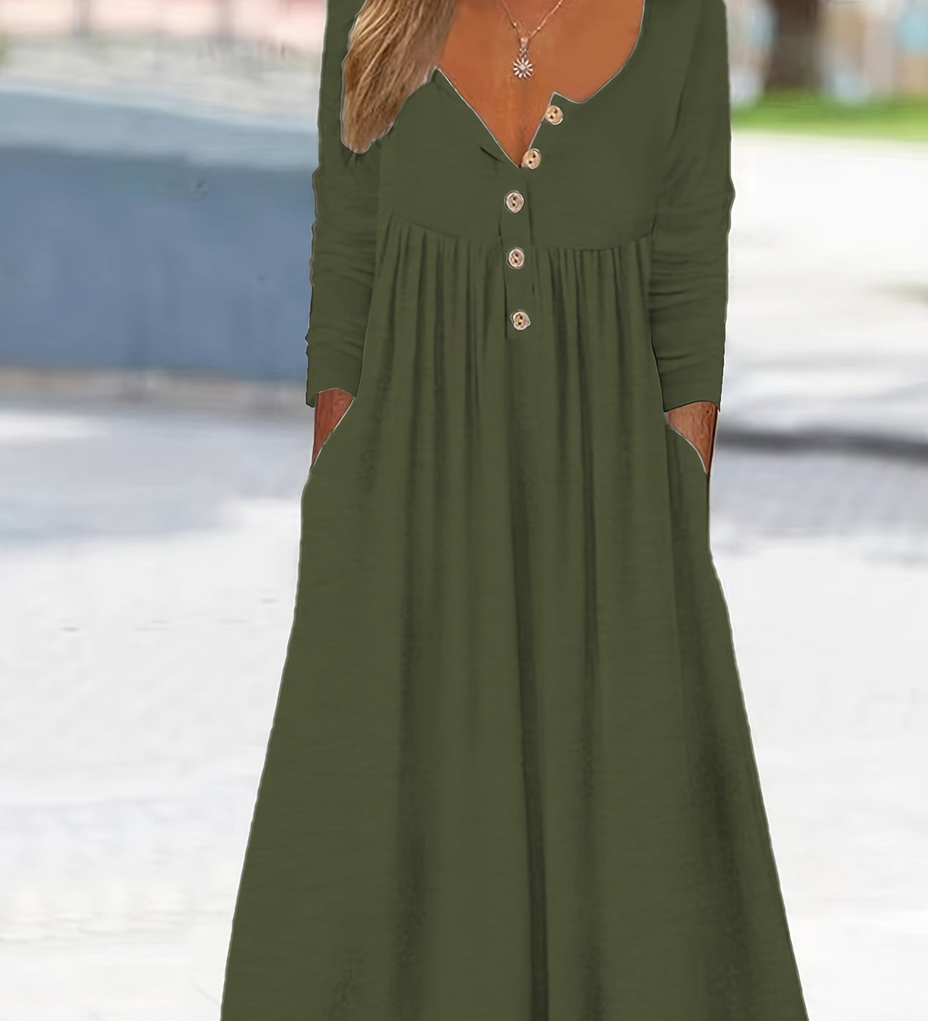 ZARA | ROBE MIDI À BOUTONS SUR LE DEVANT