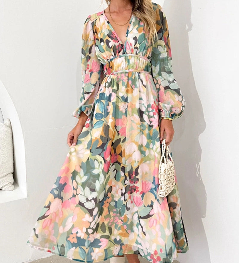 Celine | Robe Florale Féminine