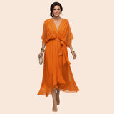 Sarah | Robe Sandra Mousseline Col V