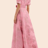 Aria | Robe à Manches Bouffantes Courtes