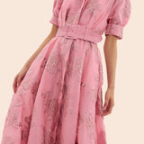 Aria | Robe à Manches Bouffantes Courtes