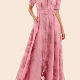 Aria | Robe à Manches Bouffantes Courtes