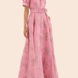 Aria | Robe à Manches Bouffantes Courtes