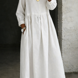 Clara | Robe en jean avec col Peter Pan