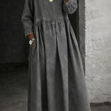 Clara | Robe en jean avec col Peter Pan