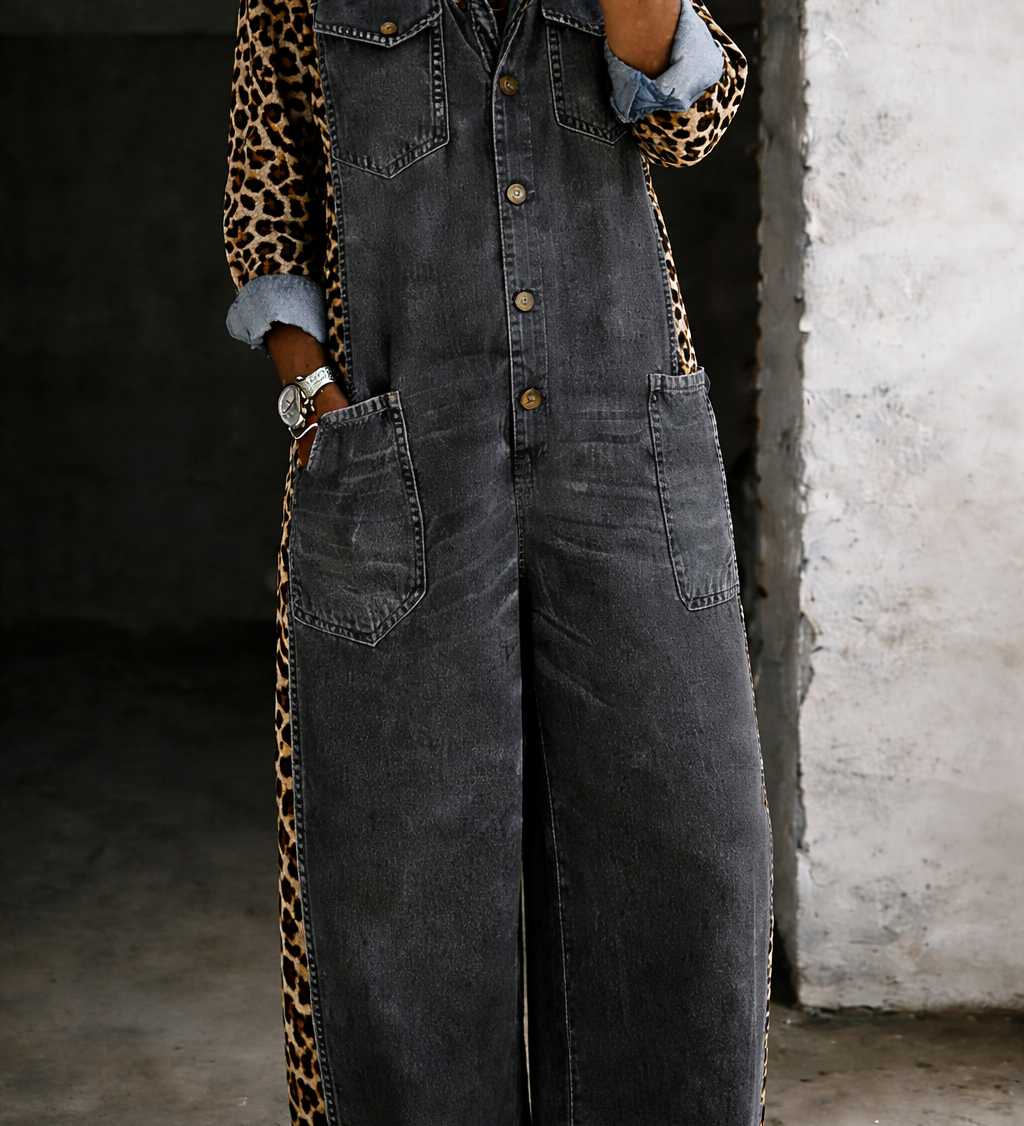 Amanda | Combinaison en denim à manches longues