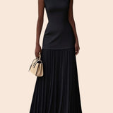 Serena | Robe Maxi Plissée