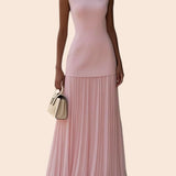 Serena | Robe Maxi Plissée