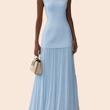Serena | Robe Maxi Plissée