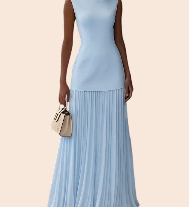 Serena | Robe Maxi Plissée