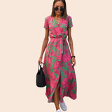 Judy | Robe Florale Élégante à Col en V