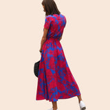 Judy | Robe Florale Élégante à Col en V
