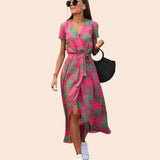 Judy | Robe Florale Élégante à Col en V