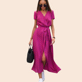 Judy | Robe Florale Élégante à Col en V