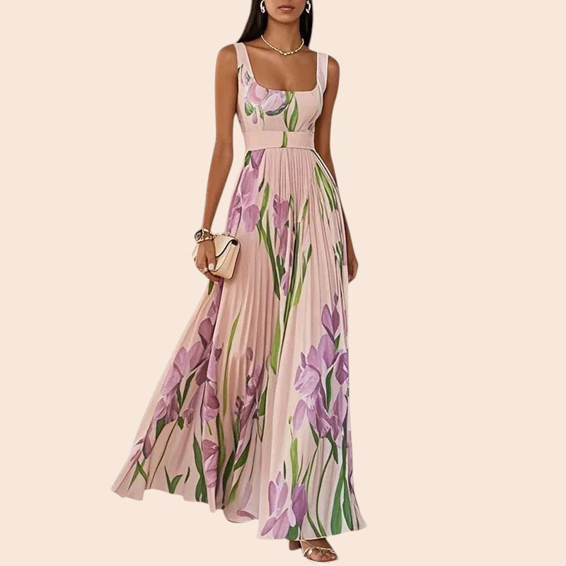 Grace | Robe Maxi Florale Ligne A