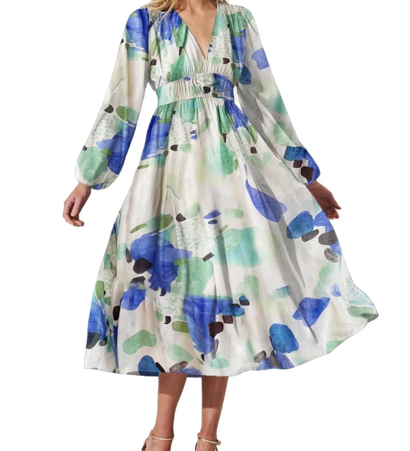 Celine | Robe Florale Féminine
