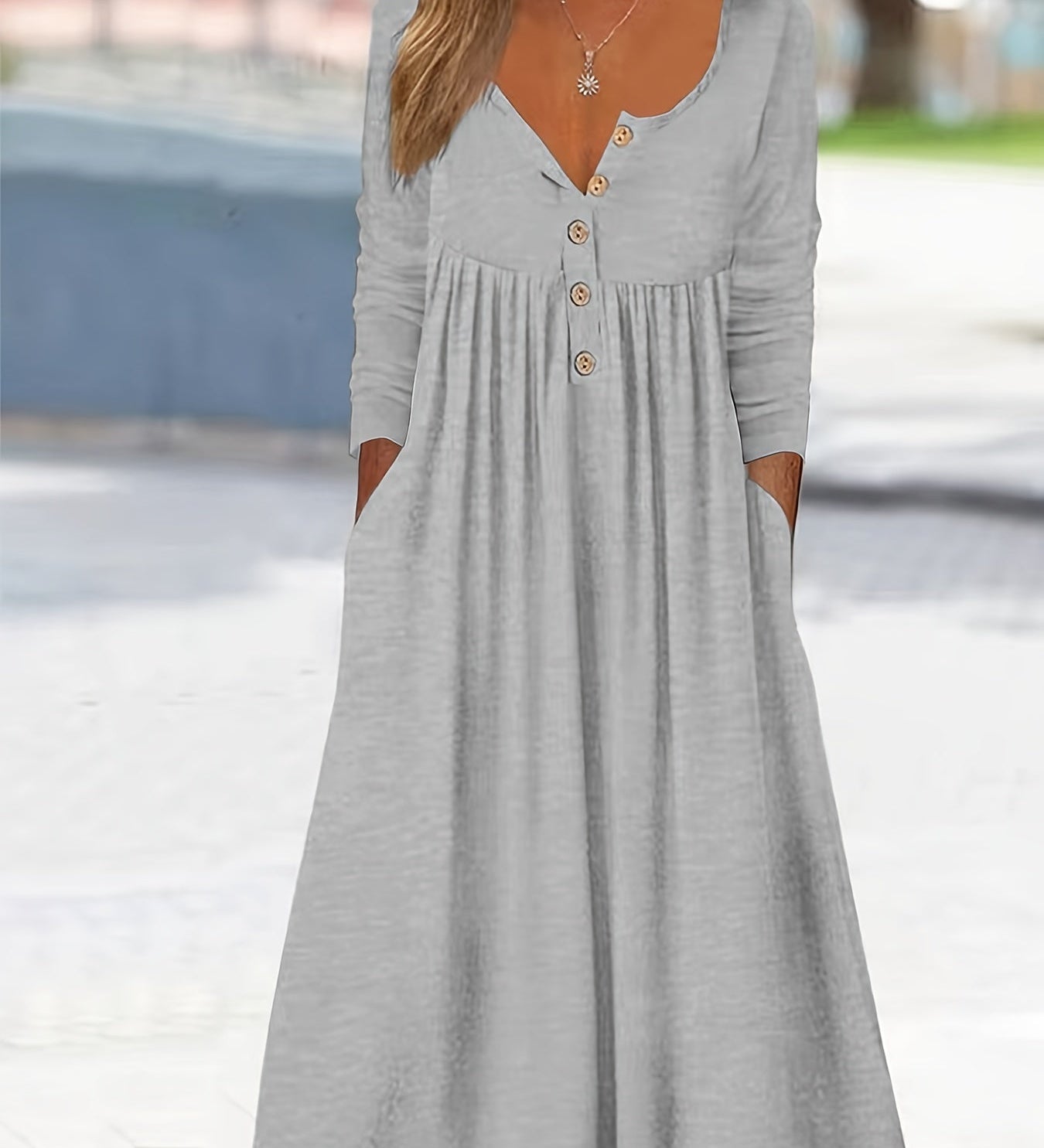 ZARA | ROBE MIDI À BOUTONS SUR LE DEVANT
