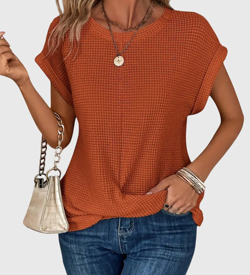 Isa™ | Blouse Élégante avec Col Rond