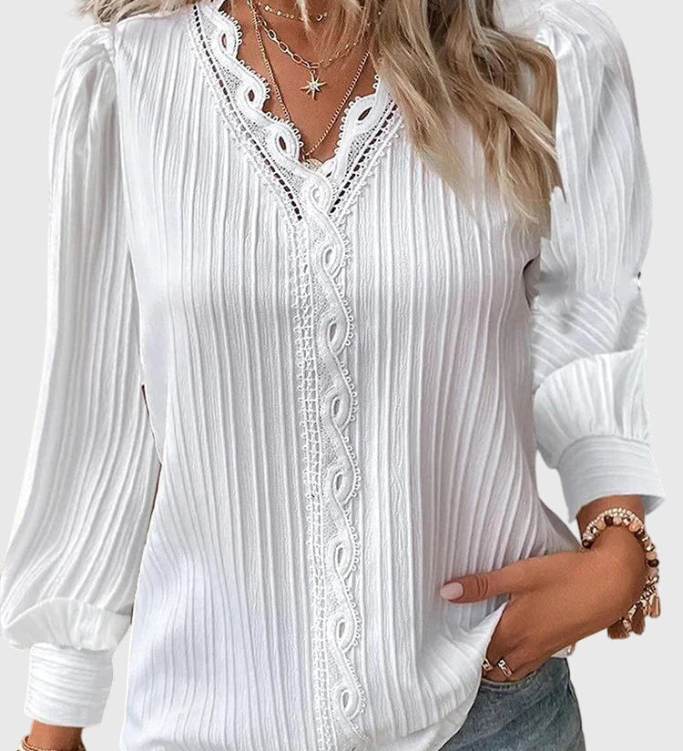 Andrea™ | Blouse Pullover Élégante