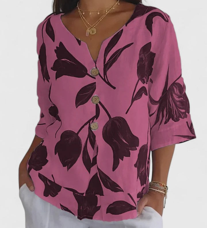 Laura | Blouse V-Neck Confortable
