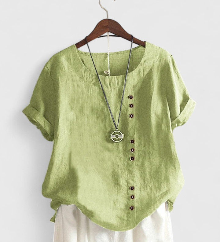 Elisavie | Blouse Confortable à Manches Courtes