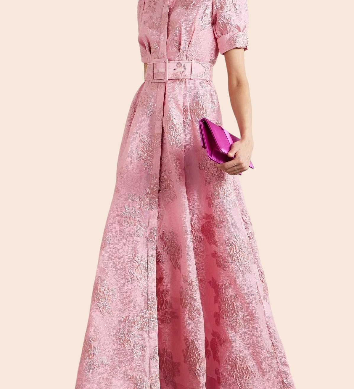 Aria | Robe à Manches Bouffantes Courtes