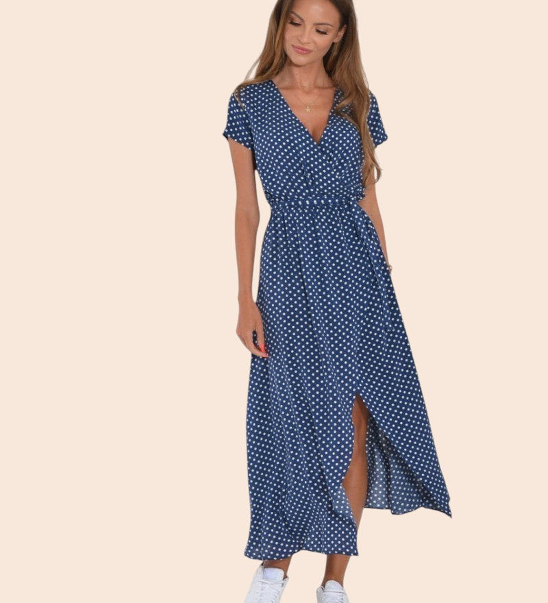 Judy | Robe Florale Élégante à Col en V